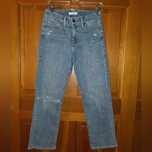Good American Straight  High Rise Stretch Jeans Size 4/27